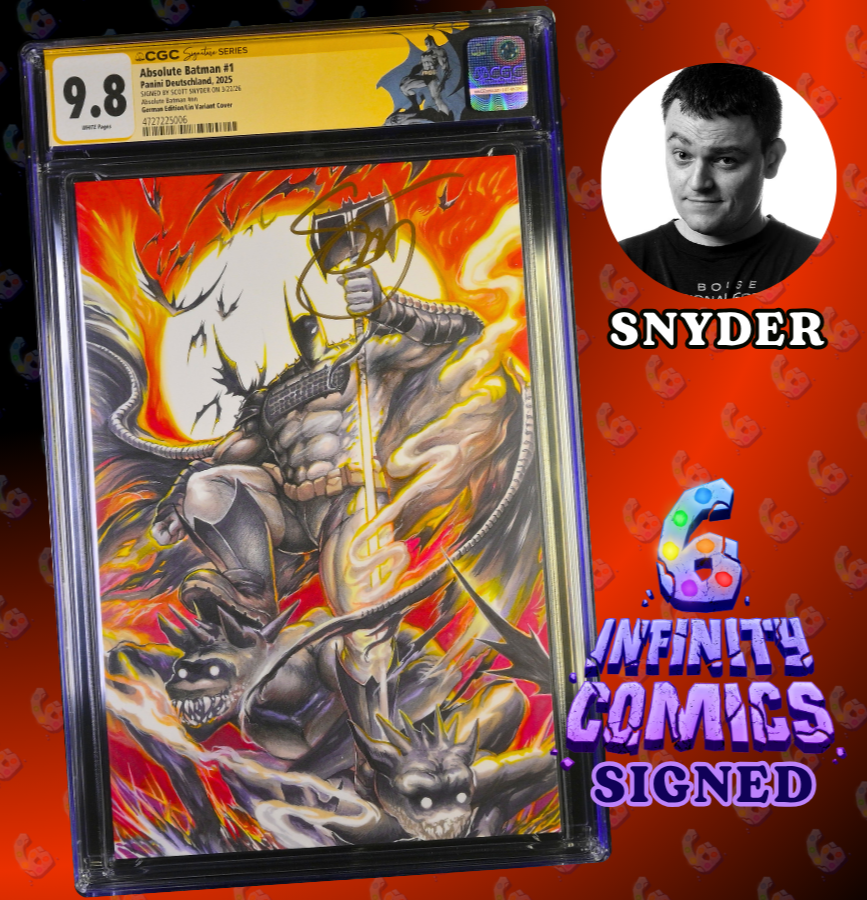ABSOLUTE BATMAN 1 SS CGC 9.8 🔥 LIN PANINI DEUTSCHLAND VIRGIN SIGNED SNYDER
