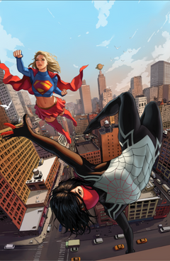 MARVEL/DC: SPIDER-MAN/SUPERMAN #1 🔥 1:100 IVAN TALAVERA VIRGIN VARIANT