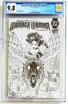 ABSOLUTE WONDER WOMAN #1 NOIR EDITION 🔥 CGC 9.8 VARIANT