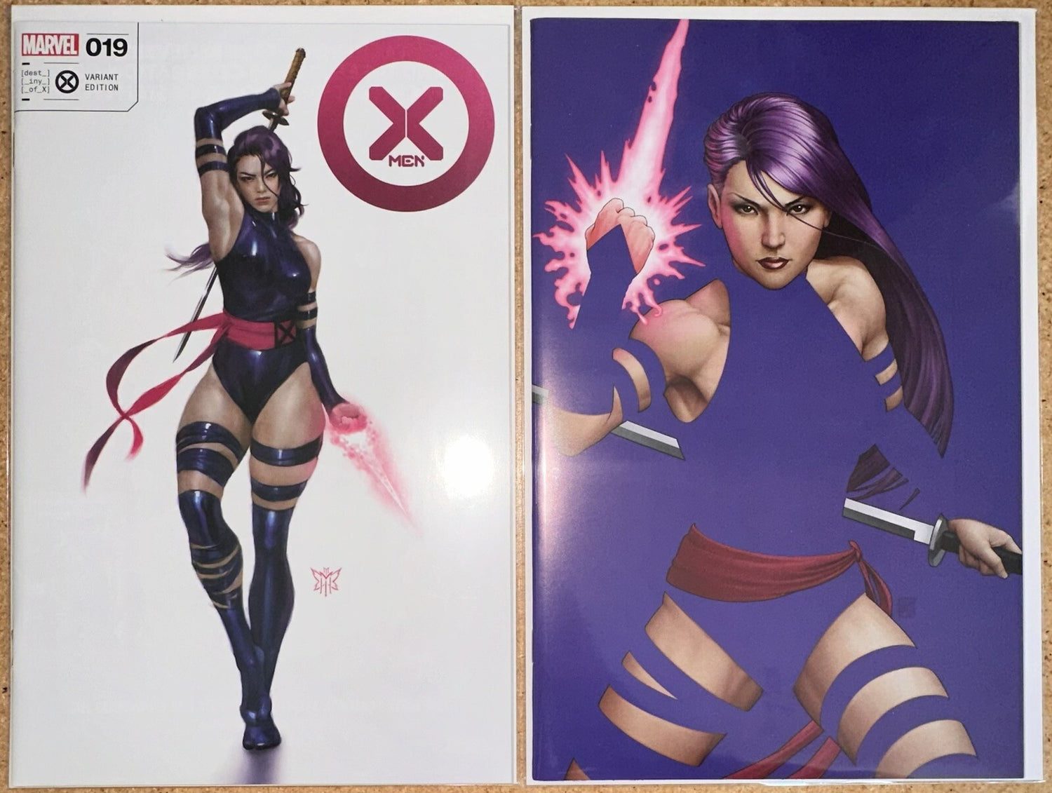 🔥 X-MEN #19 #22 NM+ PSYLOCKE NEGATIVE SPACE VIRGIN  JTC JOHN TYLER CHRISTOPHER
