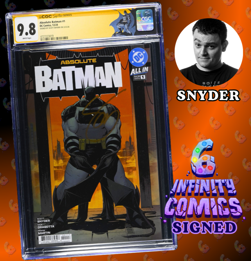 ABSOLUTE BATMAN #1 SS CGC 9.8 🔥 DRAGOTTA MAIN COVER A SIGNED BY SCOTT SNYDER
