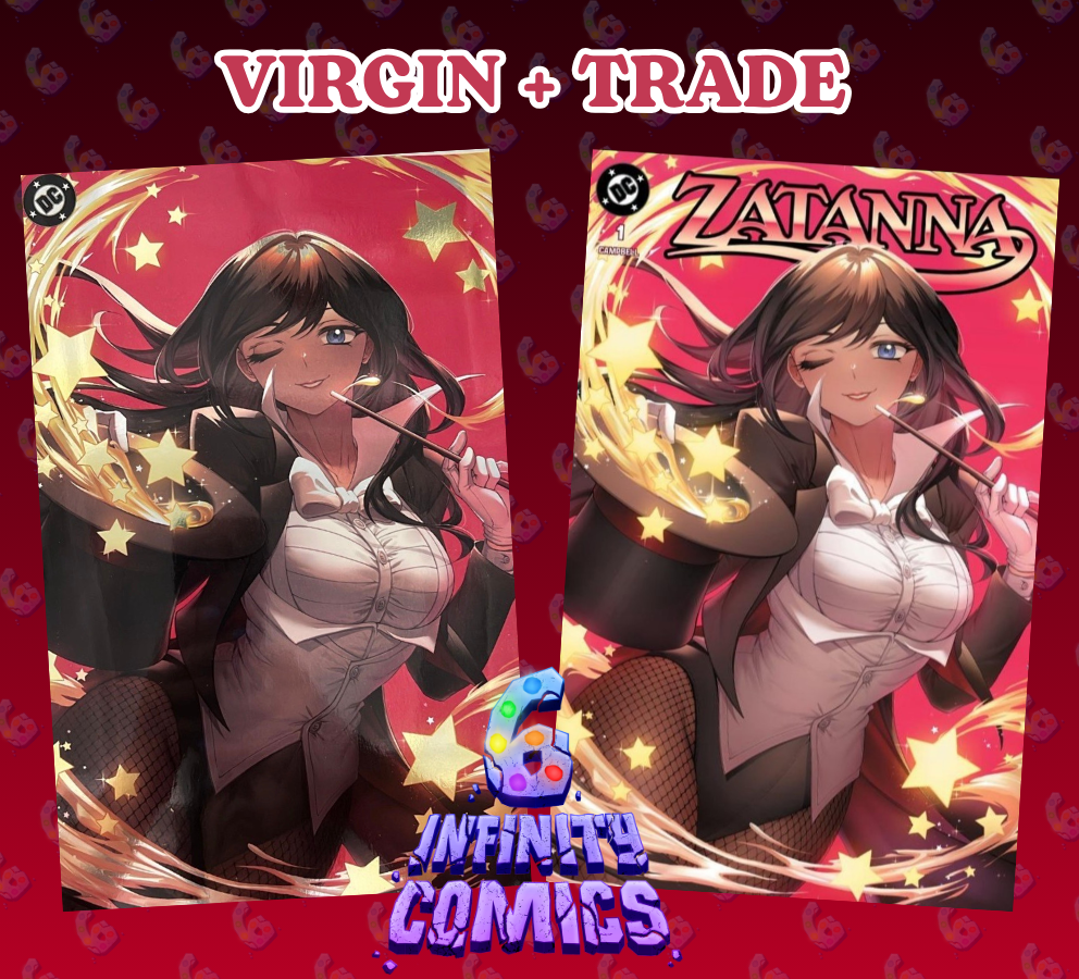 ZATANNA #1 🦇🔥 RACHTA LIN EXCLUSIVE VIRGIN SPOT FOIL & TRADE DRESS SET KEY