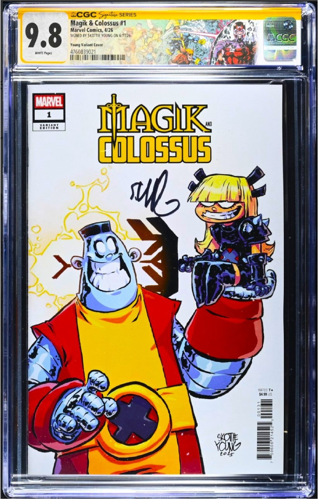 MAGIK & COLOSSUS #1 CGC SS 9.8 🔥  SINGED BY YOUNG X-MEN CUSTOM LABEL