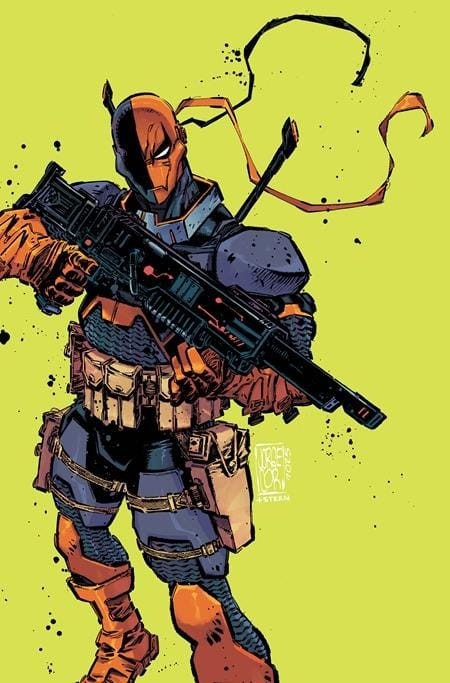 DEATHSTROKE THE TERMINATOR 1 🔥 CVR D CORONA NEXT LEVEL CARD STOCK SIGNED FLEECS