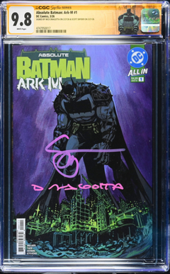 ABSOLUTE BATMAN: ARK-M #1 CGC 9.8 🔥 JOSHUA HIXSON COVER SIGNED SNYDER DRAGOTTA