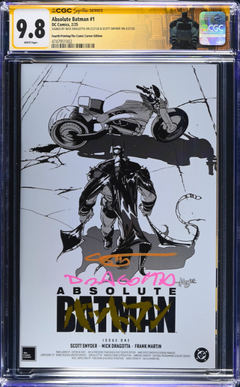 ABSOLUTE BATMAN 1 CGC 9.8 🔥 FERNANDEZ 4TH PTG SPOT FOIL SIGNED SNYDER DRAGOTTA