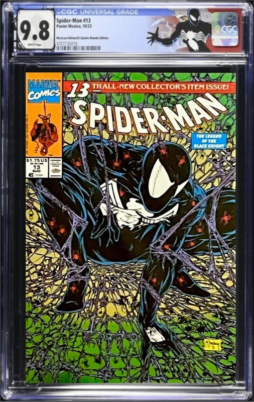 SPIDER-MAN #13 CGC 9.8 🔥 PANINI MEXICO FOIL SPIDER-MAN LABEL