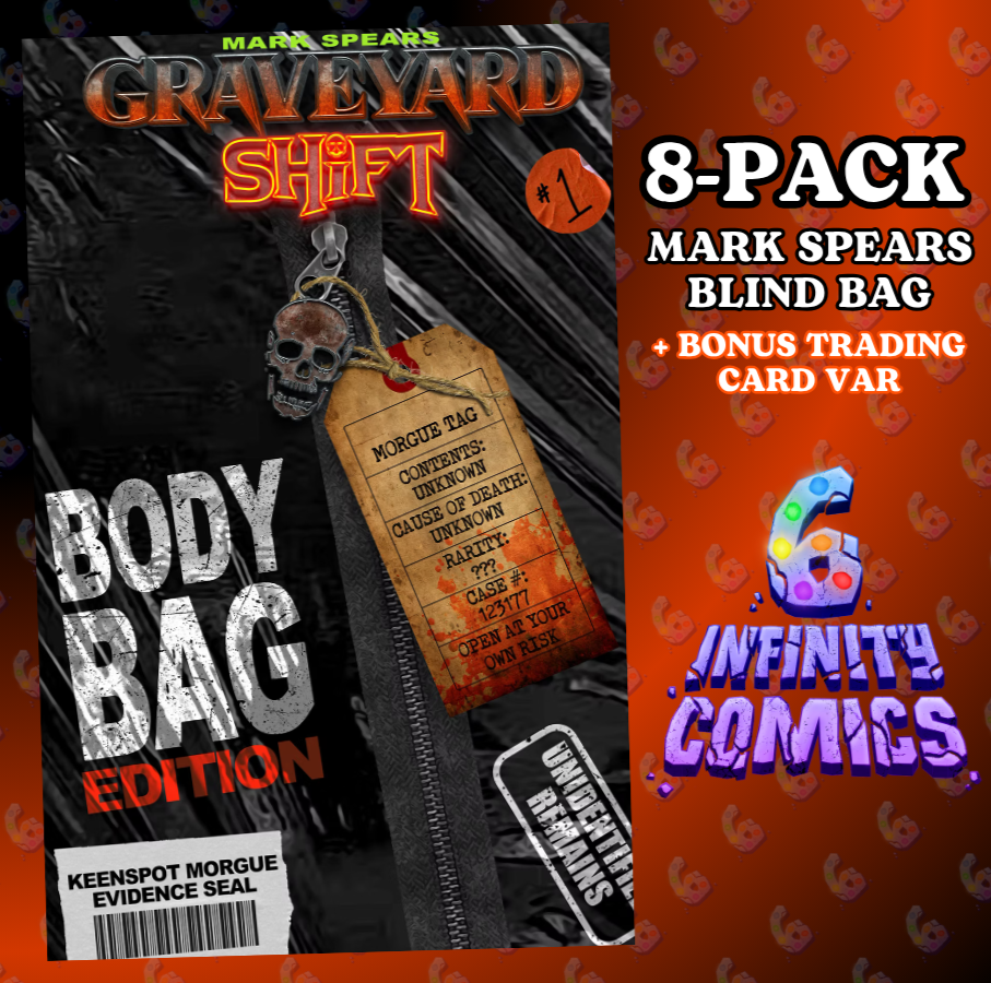 [8-PACK] MARK SPEARS GRAVEYARD SHIFT #1 🔥 COVER D BLIND BAG + BONUS CARD