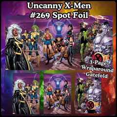 UNCANNY X-MEN #269 Spot Foil Wraparound |  Jim Lee | 1st Savage Land Rogue| COA