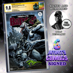 ABSOLUTE BATMAN 24 CGC SS 9.8 🔥 RYAN BENJAMIN REMARQUE FOIL TRADE I6C NYCC
