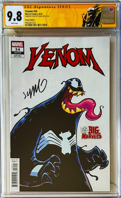 VENOM #34 SS CGC 9.8 🔥 SIGNED BY SKOTTIE YOUNG BIG MARVELS VENOM LABEL