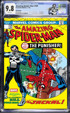 AMAZING SPIDER-MAN #129 CGC 9.8 🔥 FACSIMILE EDITION 2026 CUSTOM PUNISHER LABEL