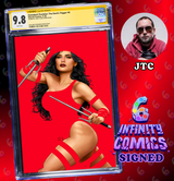 DAREDEVIL / PUNISHER 5 SS CGC 9.8 🔥 JTC EXCLUSIVE ELEKTRA NEGATIVE SPACE SIGNED