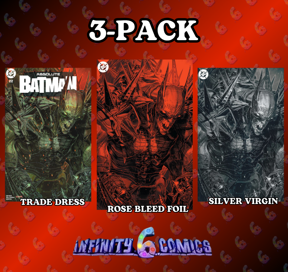ABSOLUTE BATMAN 22 🦇🔥 JOHN GIANG 3-PACK TRADE, VIRGIN, RED FOIL EXCLUSIVE PRE