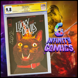 THE LUCKY DEVILS 1 CGC 9.8 🔥 RYAN BROWNE 1:25 GLITTER FOIL - SIGNED C. SOULE