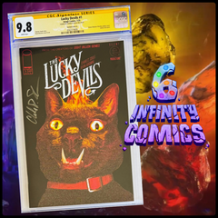 THE LUCKY DEVILS 1 CGC 9.8 🔥 RYAN BROWNE 1:25 GLITTER FOIL - SIGNED C. SOULE