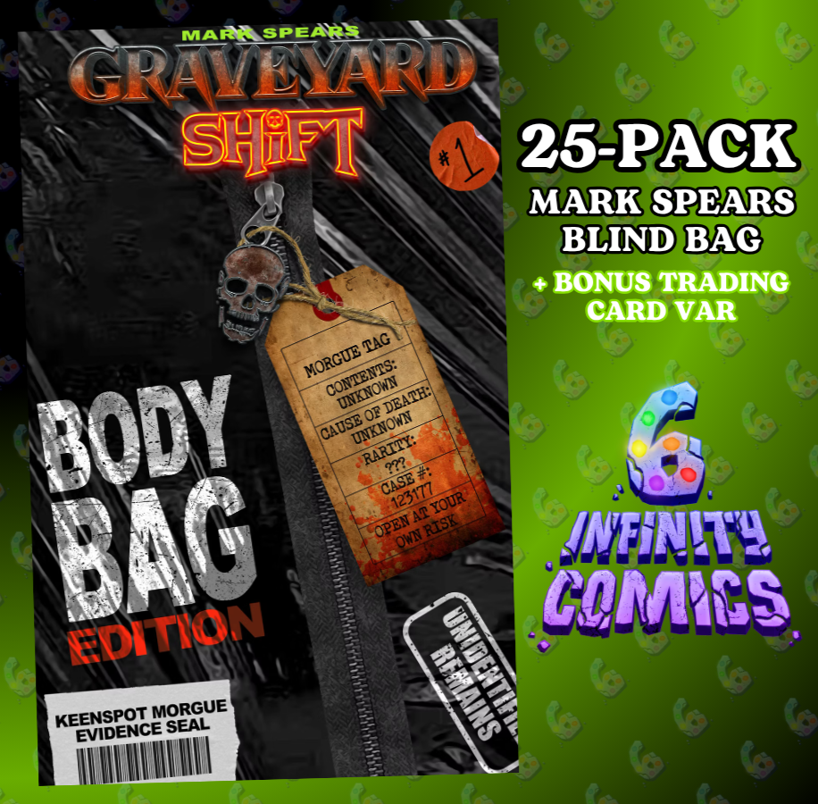 [25-PACK] MARK SPEARS GRAVEYARD SHIFT #1 🔥 COVER D BLIND BAG + BONUS CARD