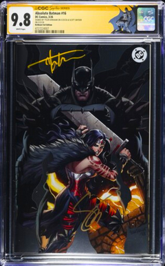 ABSOLUTE BATMAN #16 SS CGC 9.8 🔥 SIGNED BY KIRKHAM & SNYDER - FOIL VIRGIN