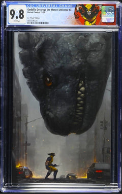 GODZILLA DESTROYS THE MARVEL UNIVERSE #3 CGC 9.8 🔥 1:100 JEEHYUNG LEE VIRGIN