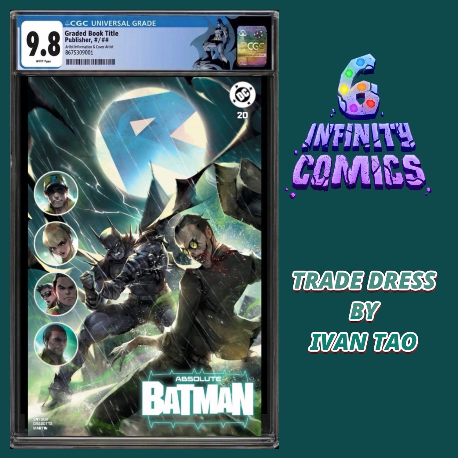 ABSOLUTE BATMAN #20 CGC 9.8 🔥 IVAN TAO TRADE DRESS ‼️ PRE 5/13