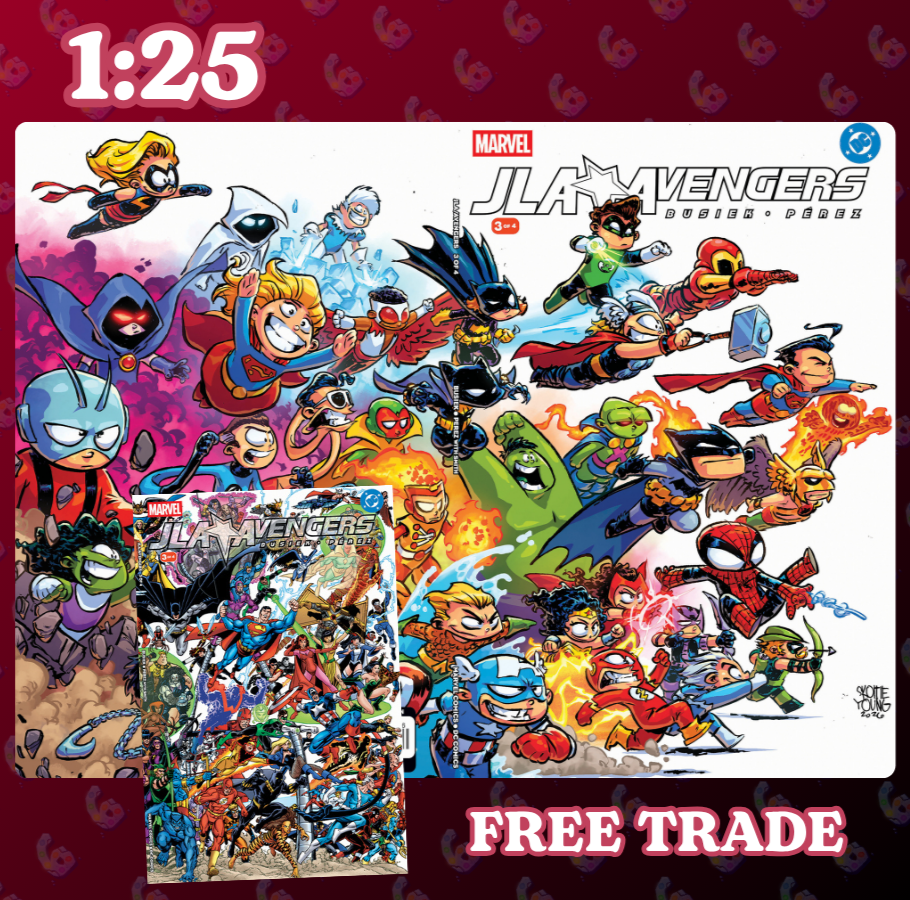 JLA/AVENGERS #3 🔥 1:25 FACSIMILE EDITION SKOTTIE YOUNG WRAPAROUND MARVEL/DC