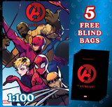 AVENGERS #1 🔥 1:100 ROSE BESCH VARIANT [5 FREE BLIND BAGS]