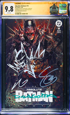 ABSOLUTE BATMAN 18 SS CGC 9.8 🔥 GIANG REMARK 3x SIGNED DRAGOTTA SNYDER GIANG