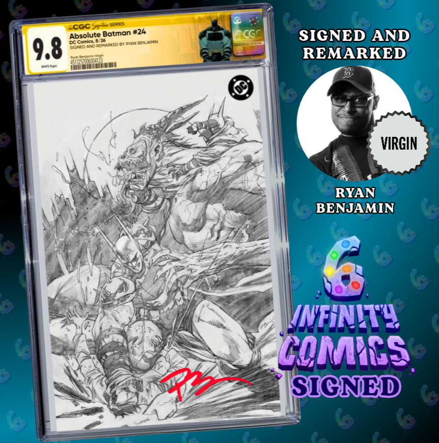 ABSOLUTE BATMAN #24 CGC SS 9.8 🔥 RYAN BENJAMIN REMARQUE VIRGIN I6C NYCC