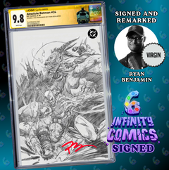 ABSOLUTE BATMAN #24 CGC SS 9.8 🔥 RYAN BENJAMIN REMARQUE VIRGIN I6C NYCC