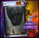 GODZILLA DESTROYS THE MARVEL UNIVERSE #3 CGC 9.8 🔥 1:100 JEEHYUNG LEE VIRGIN