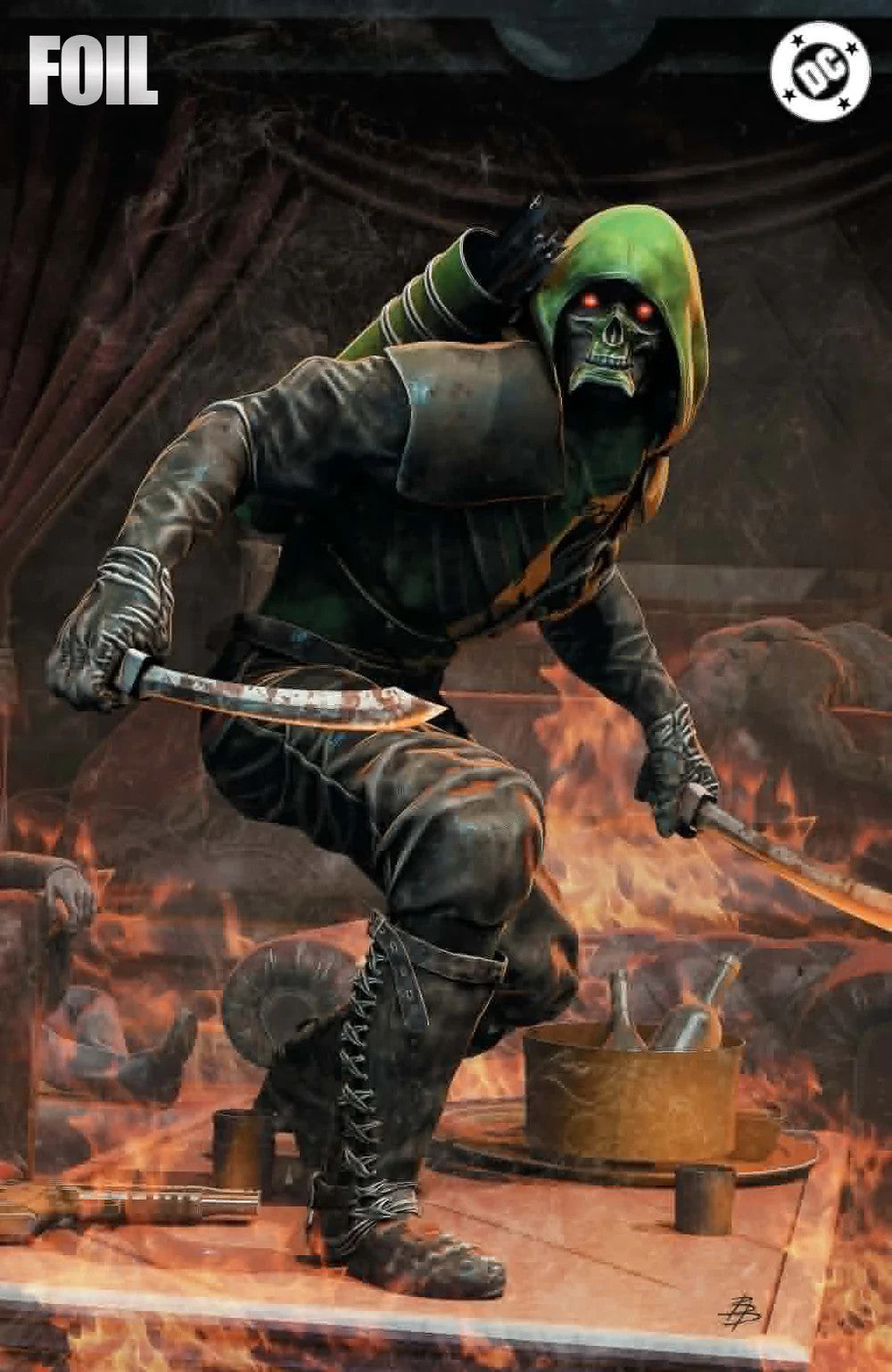 ABSOLUTE GREEN ARROW #2 🔥 BARENDS 3-PACK TRADE, VIRGIN, FOIL SDCC EXCLUSIVE