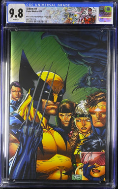 X-MEN #11 CGC 9.8 🔥 JIM LEE VIRGIN SDCC EXCLUSIVE MEXICO FOIL REPRINT LTD 1000