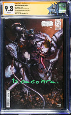 ABSOLUTE BATMAN 15 CGC SS 9.8 🔥 2ND PRINT DELL'OTTO 2x SIGNED SNYDER DRAGOTTA