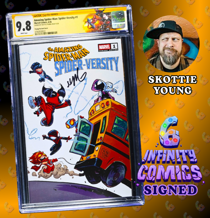AMAZING SPIDER-MAN: SPIDER-VERSITY #1 CGC SS 9.8 🔥 YOUNG EXCLUSIVE COVER SIGNED