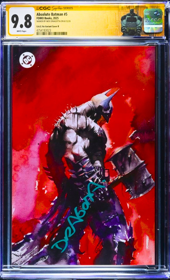 ABSOLUTE BATMAN 5 SS CGC 9.8 🔥 U.A.E. ITO COVER B SIGNED BY DRAGOTTA