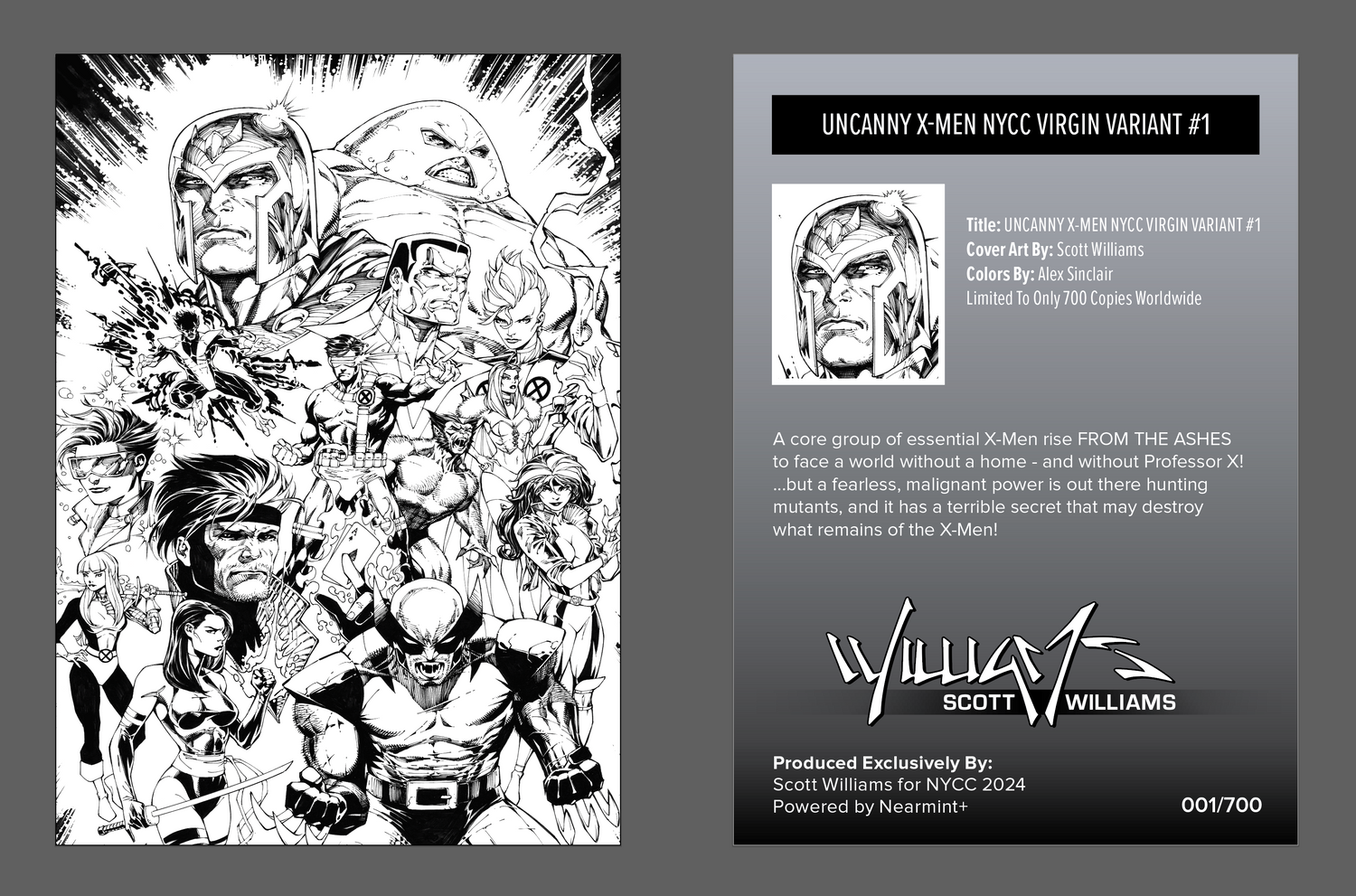 X-Men, Wolverine, Scott Williams, X-Men 1, X-Men Foil, COA, NYCC 2024, Uncanny X-Men, Uncanny X-Men 275