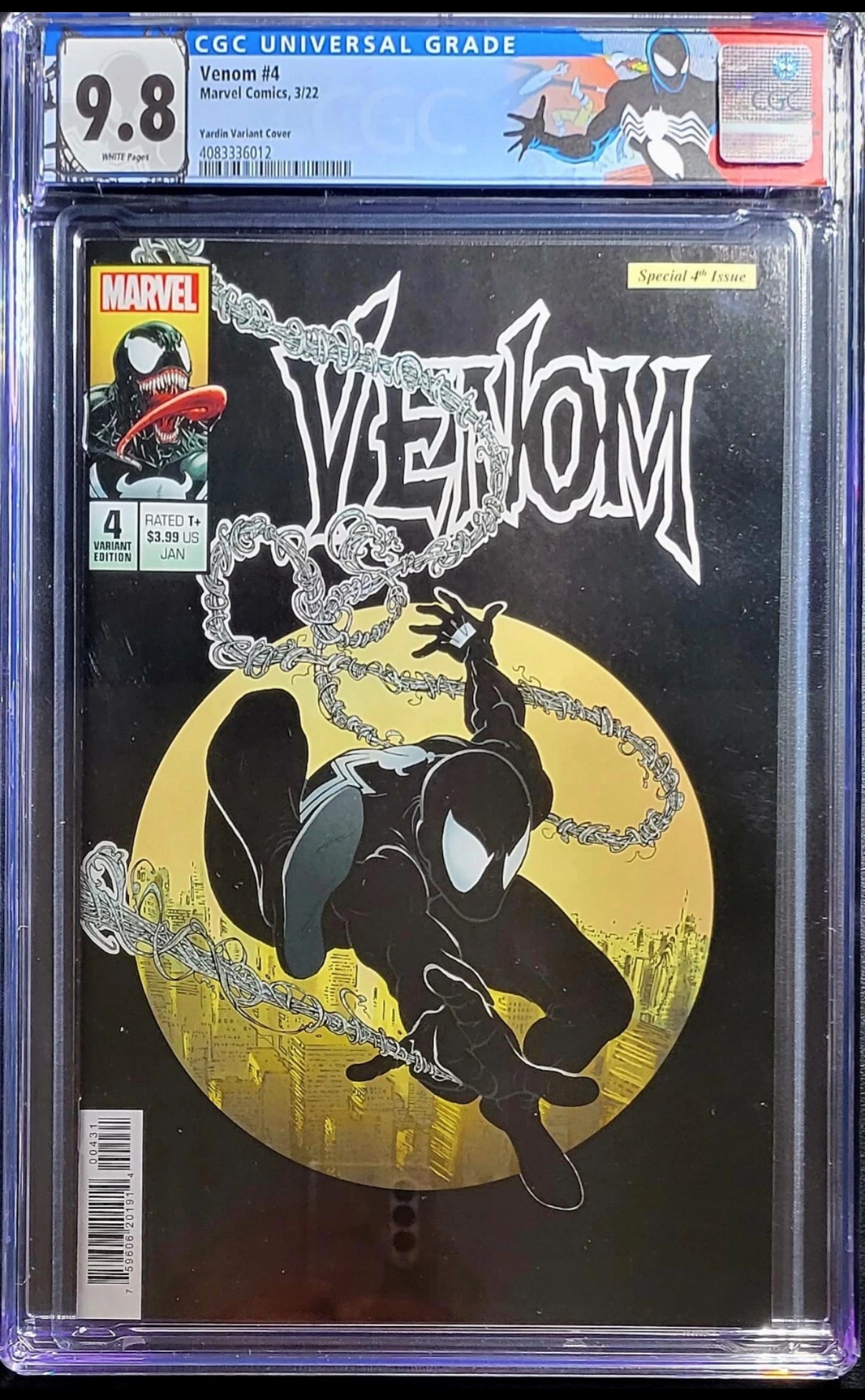 VENOM #4 CGC 9.8 - YARDIN VARIANT - CLASSIC AMAZING SPIDER_MAN 300 HOMAGE