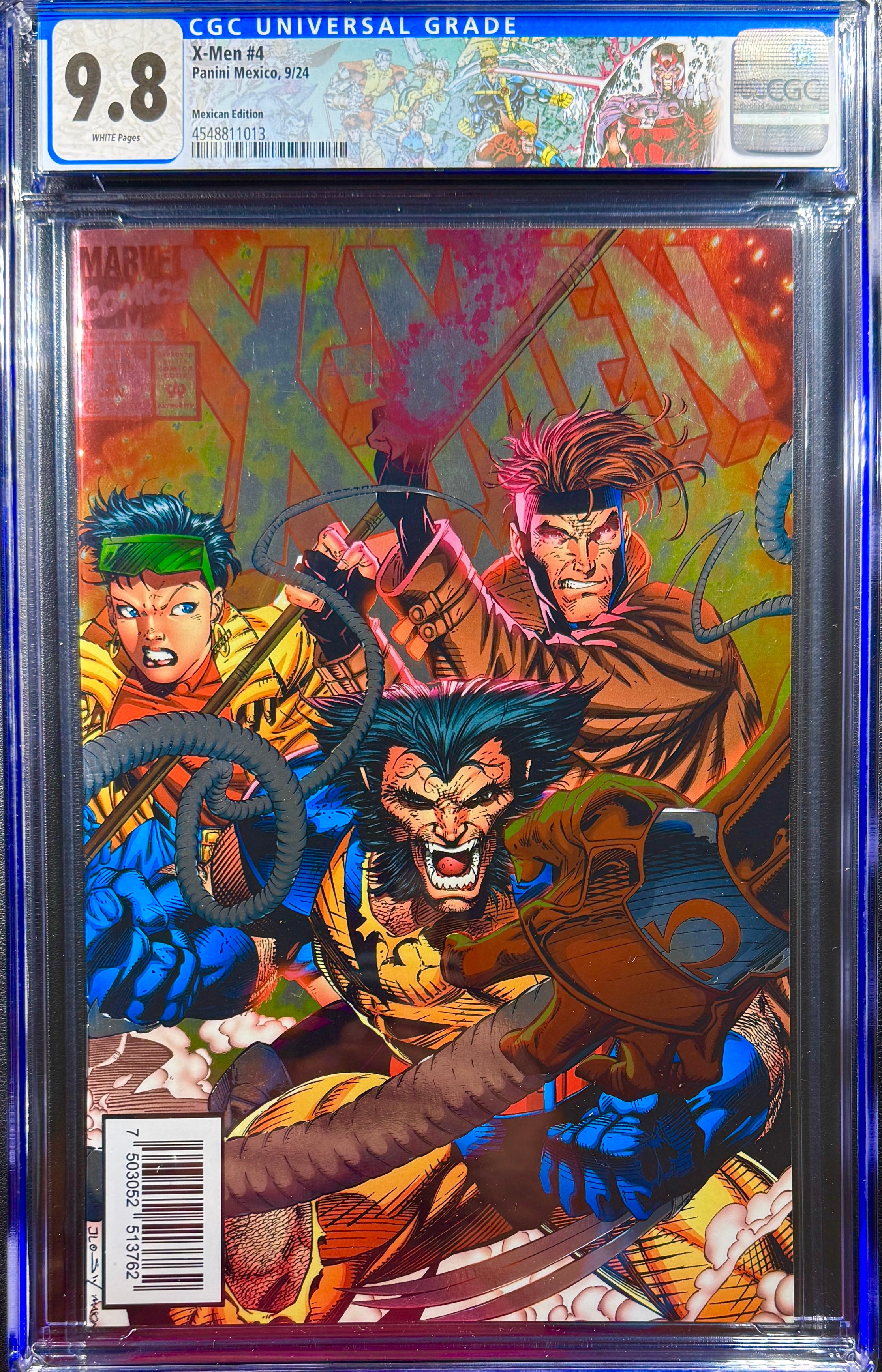 X-MEN NYCC REMASTERED EDITION #4 CGC 9.8 FOIL WITH CUSTOM LABEL
