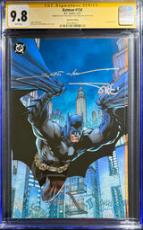Scott Williams, Jim Lee, Alex Sinclair, Batman 158, CGC, CGC 9.8, 923, foil, signed by, double signature, Batman, hush, variant, gatefold, 2x