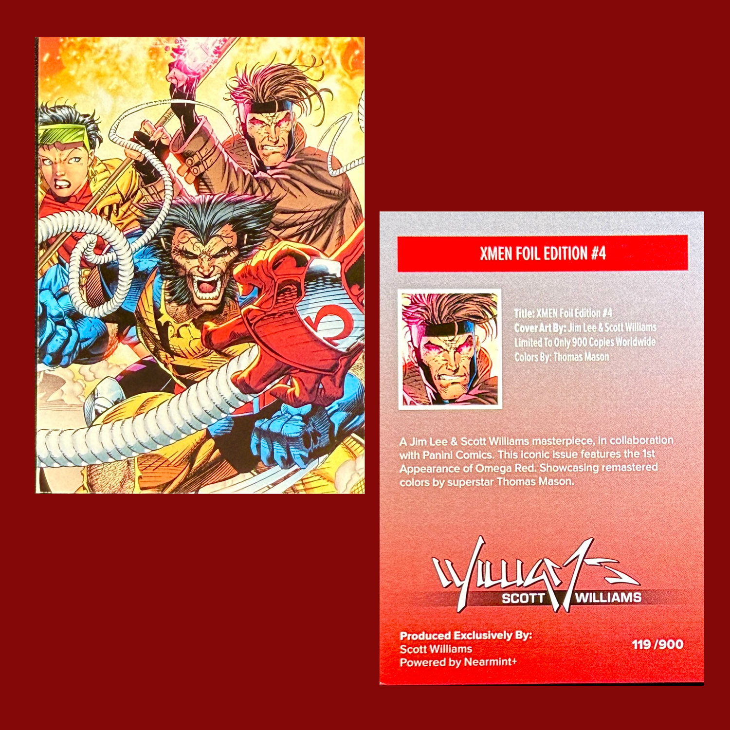 X-MEN NYCC CGC 9.8 SS SIGNED BY SCOTT WILLIAMS REMASTERED EDITION #4 WITH COA [119 of 900]