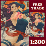 artgerm, psylocke ninja, 1:100 variant, x-men, 