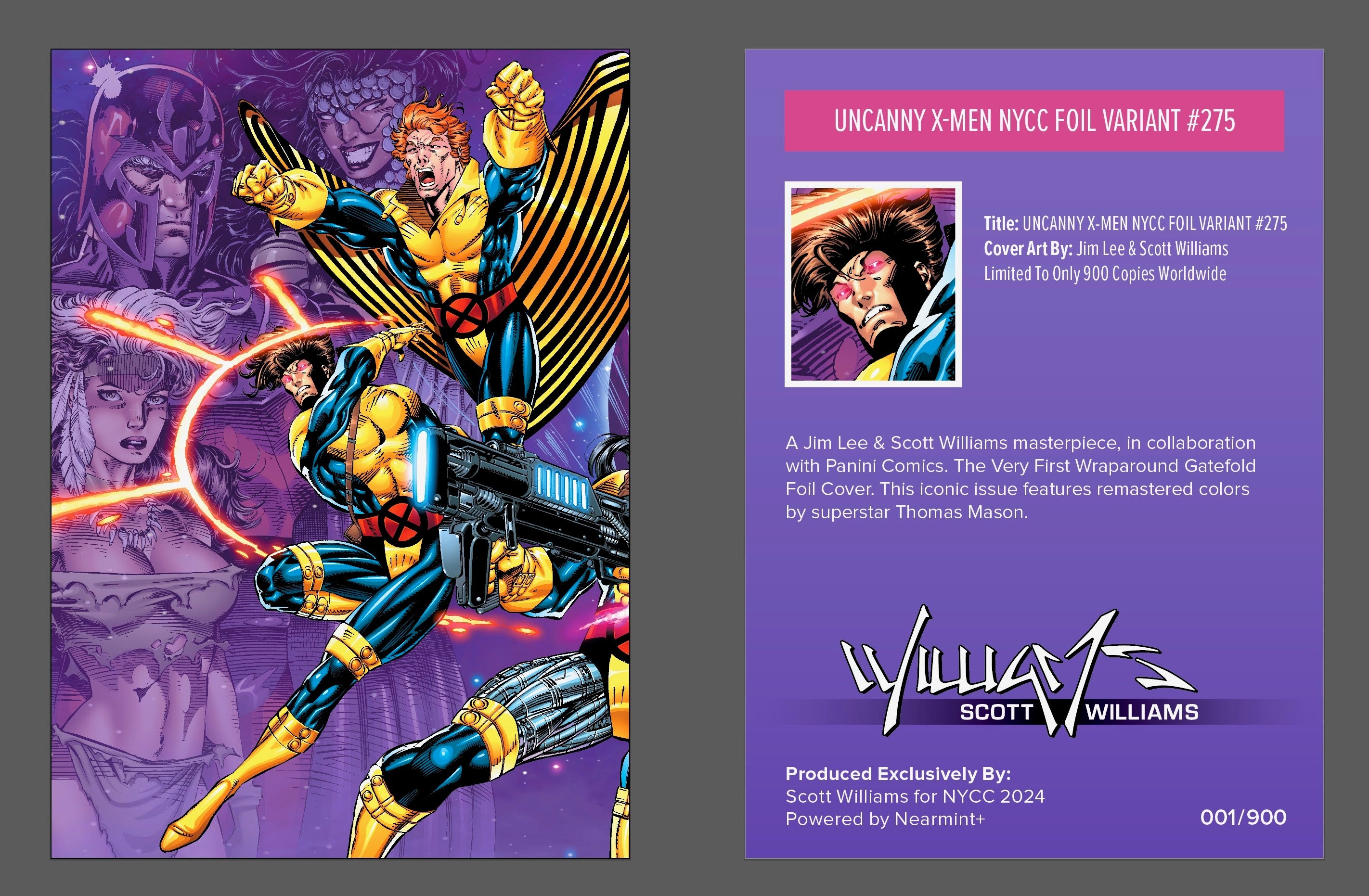 UNCANNY X-MEN NYCC WRAPAROUND REMASTERED EDITION #275