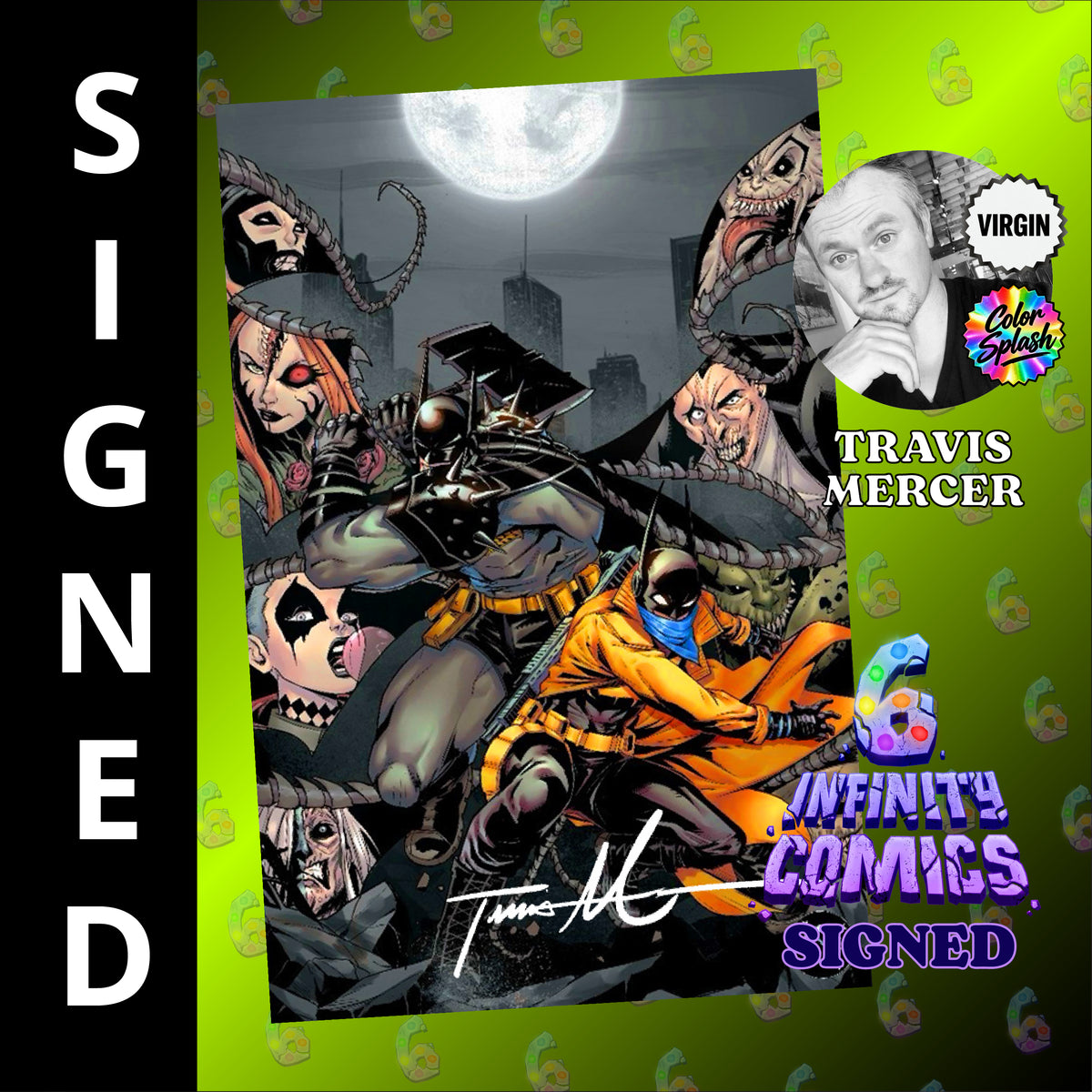 Virgin Variant, Virgin, Travis Mercer, Signed Edition, Scott Synder, Nick Dragotta, FOIL, Color foil, Absolute Wonder Woman, Absolute Two Face, absolute scarecrow, Absolute Robin, absolute Poison Ivy, Absolute Penguin, Absolute Joker, Absolute Green Arrow, Absolute Clayface, Absolute Catwoman, Absolute Batman, Absolute Bat, Absolute Bane