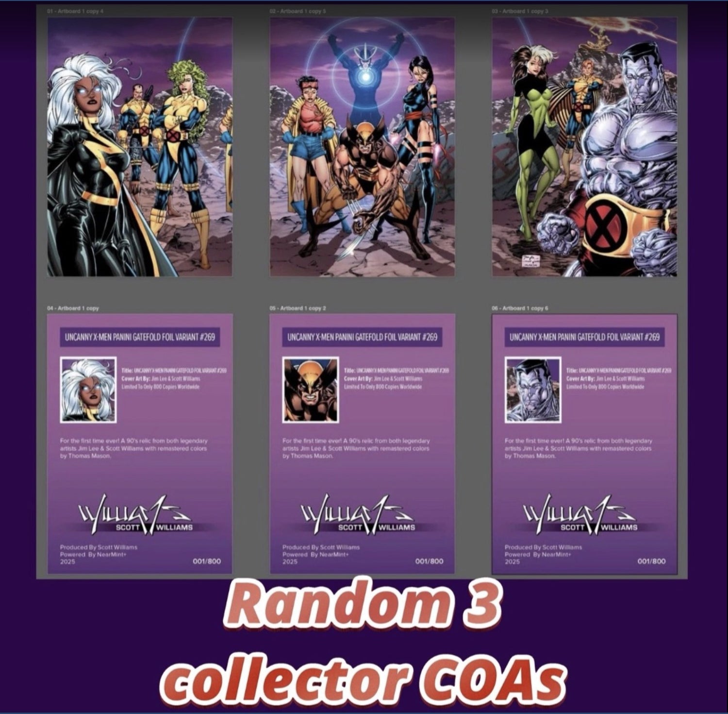 UNCANNY X-MEN #269 Spot Foil Wraparound |  Jim Lee | 1st Savage Land Rogue | NM+