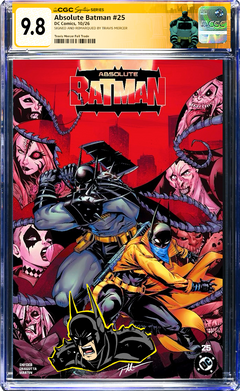 Travis Mercer, Signed Edition, Scott Synder, Nick Dragotta, Foil Variant, Foil Trade, Foil Edition, FOIL, Custom Label, Color foil, CGC Custom Label, CGC 9.8, CGC, Batman custom label, Absolute Wonder Woman, Absolute Two Face, absolute scarecrow, Absolute Robin, absolute Poison Ivy, Absolute Penguin, Absolute Joker, Absolute Green Arrow, Absolute Clayface, Absolute Catwoman, Absolute Batman, Absolute Bat, Absolute Bane