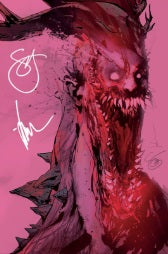ABSOLUTE BATMAN #25 SCOTT SNYDER & JOCK 2x SIGNED ROSE FOIL [SNYDER'S FIRST DRAWN COMIC BOOK COVER]