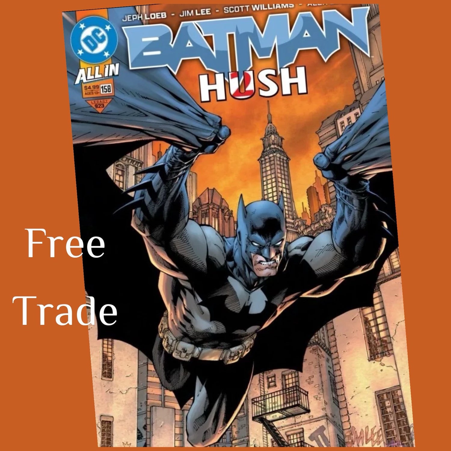 🔥🚨 [FREE TRADE] BATMAN #158 SCOTT WILLIAM HUSH VARIANT - LMT 800 🔥 PRE 4/15🔥