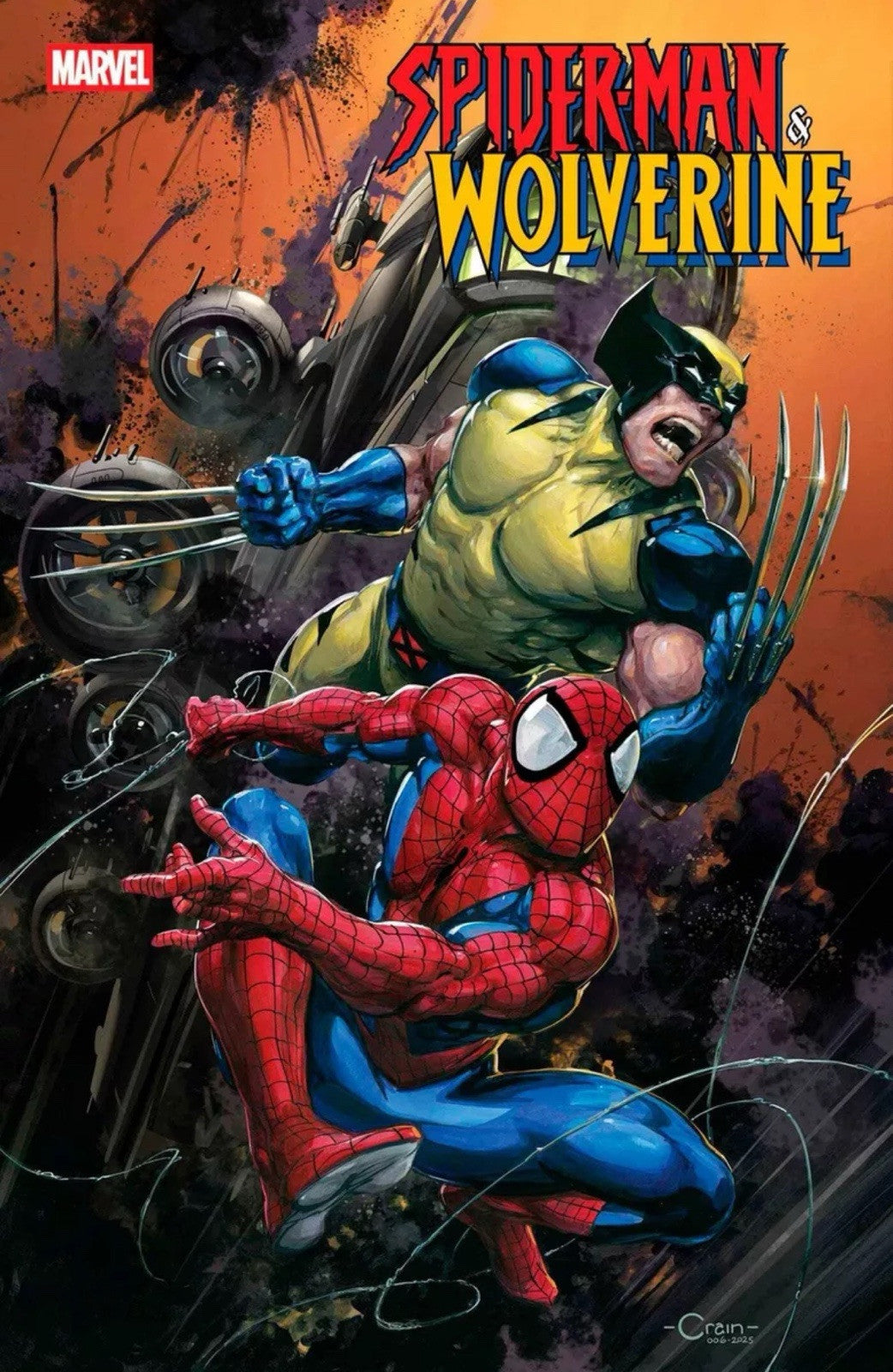 🔥‼️ [6 PACK] SPIDERMAN & WOLVERINE 1 🕸️ 1:25, 1:50 FOIL CLAYTON CRAIN ‼️🔥